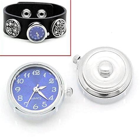 Sexy Sparkles Blue Watch Face Chunk Click Buttons Snap Cadmium Free For