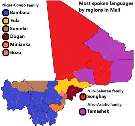 Carte Linguistique Du Mali