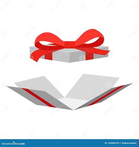 Illustration Of Open Gift Box Surprise Vector Stock Vector