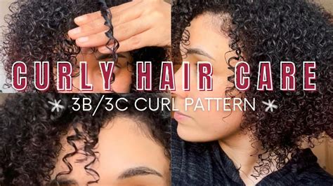 Curly Hair Routine Hair Growth 3b3c Curl Pattern Youtube