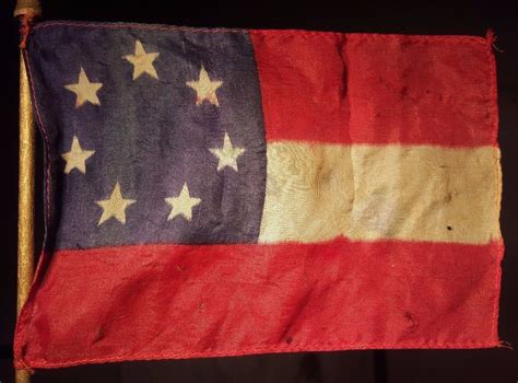 Antique Civil War Confederate First National Flag Secession Parade Flag