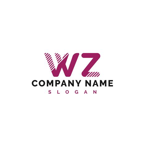 wz letter logo design wz letter logo vector illustration vector