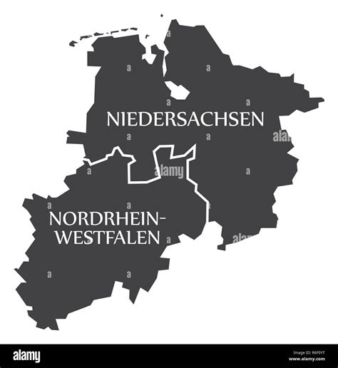 Niedersachsen Nordrhein westfalen Bundesländer Karte von Deutschland