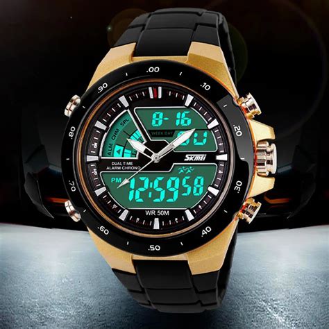 50M Waterproof Mens Sports Watches Relogio Masculino 2016 Hot Men ...