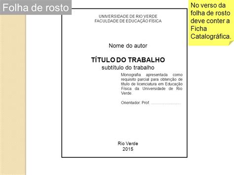 Modelo Folha De Rosto Abnt Braincp