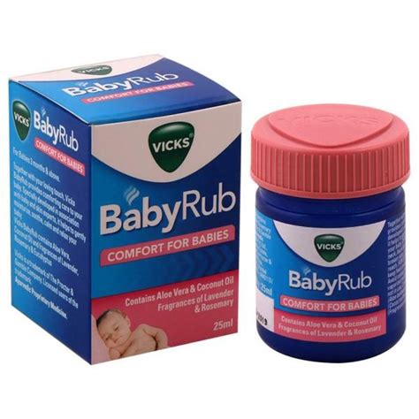 Vicks Aloe Vera And Coconut Oil Baby Rub 25 Ml