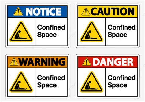 Confined Space Clipart Png Images Caution Confined Space Symbol Sign