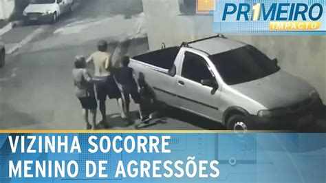 Novas Imagens Mostram Vizinha Socorrendo Menino Agredido Por Idoso