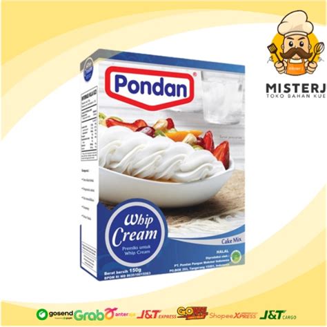 Jual Pondan Whip Cream Gram Pondan Premiks Whip Cream Bubuk