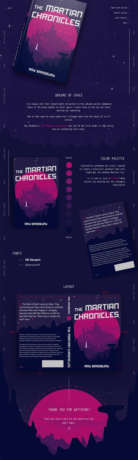 Book Cover Design | The Martian Chronicles on Behance