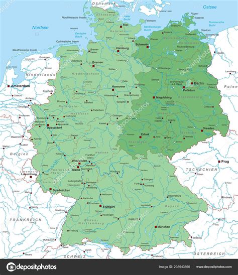 East Germany And West Germany Map - Map