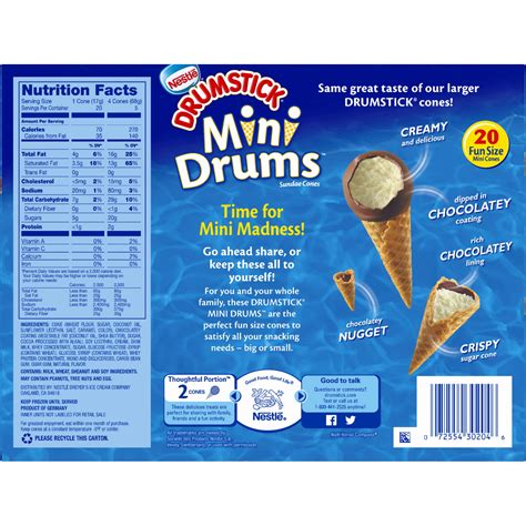 Mini Drumstick Ice Cream Nutrition | Blog Dandk