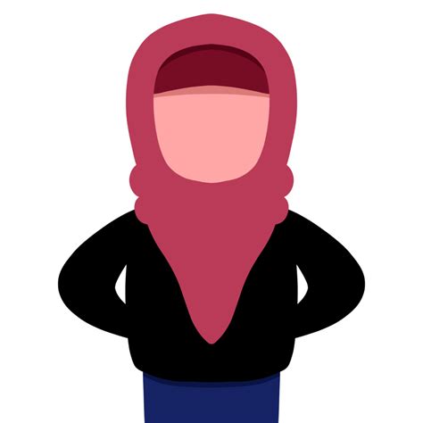 Ni A Hijab Muslimah Ramadhan Dibujos Animados Png