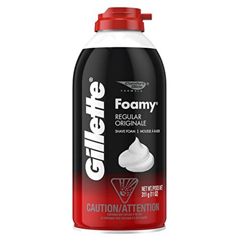 Gillette Foamy Shaving Cream 11 Ounce Pack Of 12 Mens Razors