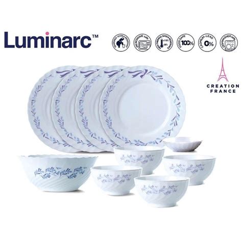 Luminarc Piece Dinner Set Trianon La Brise Furniture Home Living