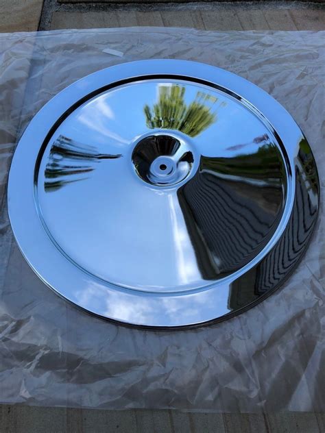 Corvette Chrome Air Cleaner Lid Top Sb Bb Engines Silk Screen Printing