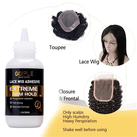 Goiple Wig Glue Fl Oz Waterproof Lace Front Wig Adhesive Kit With