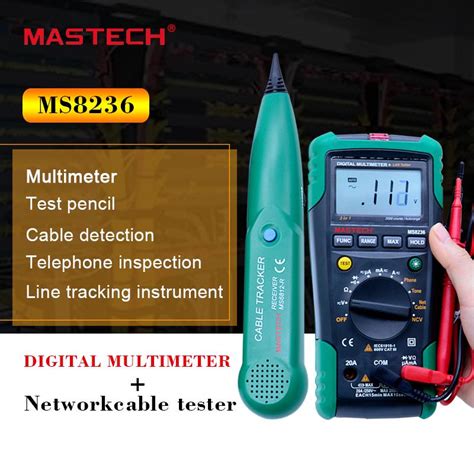 MS8236 Digital Multimeter Netwoek Cable Tester Net Cable Tracker Tone