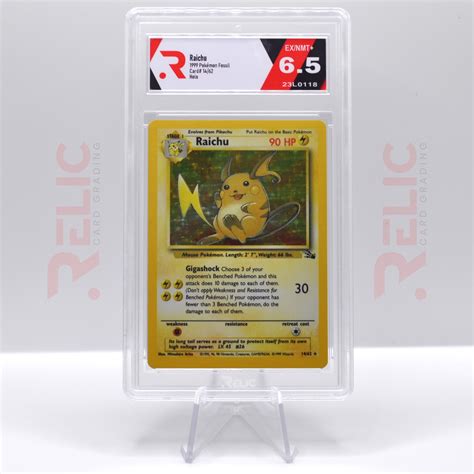 Raichu 1999 Pokemon Fossil Graded Card