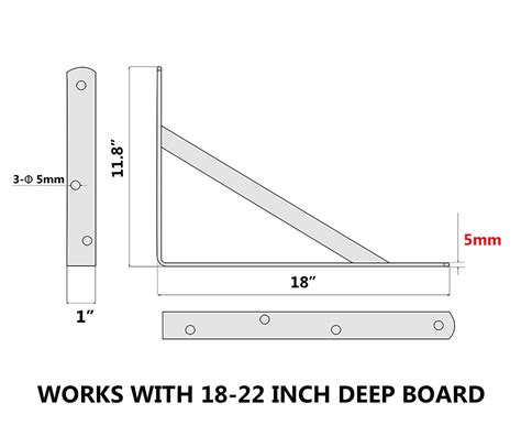 Snapklik NEODROP 12 Pack 18 Inch Heavy Duty Shelf Brackets