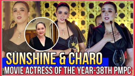 SUNSHINE DIZON Napaiyak Sa Award Na Movie Actress Of The Year 38th PMPC