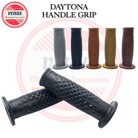 Venus Motorcycle Daytona Vintage Rubber Handle Grip Universal Shopee