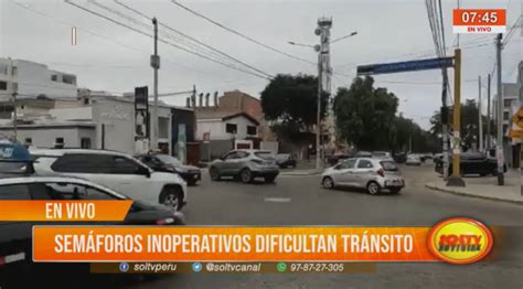 Trujillo semáforos inoperativos dificultan tránsito en avenida Larco