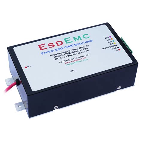 30kV Adjustable Precision High Voltage DC Supply Module | ESDEMC Technology