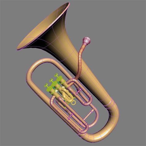 Euphonium 3d Model 75 3ds Max Obj Free3d