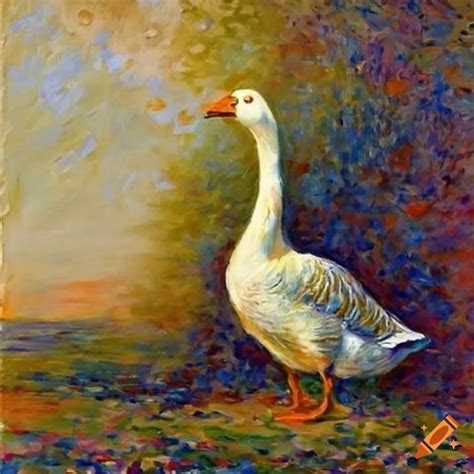 Monet Painting Of A Goose