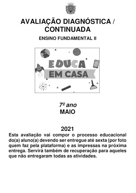 PDF AVALIAÇÃO DIAGNÓSTICA CONTINUADA PDFSLIDE TIPS