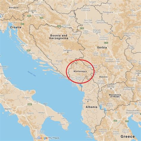 Montenegro Map