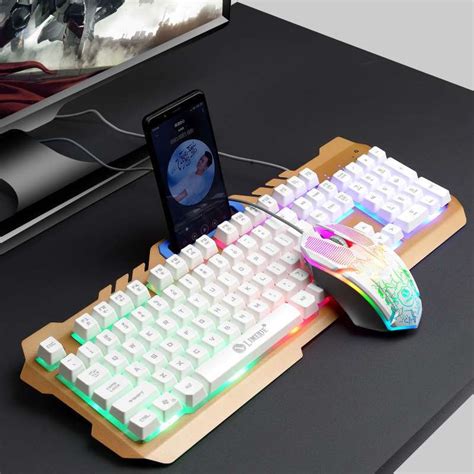 Jual T21 Keyboard Komputer Backlit Keyboard Gaming Kabel Dan Mouse Set