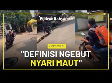 Video Viral Aksi Ugal Ugalan Gerombolan Pemotor Di Jalan Raya Bikin