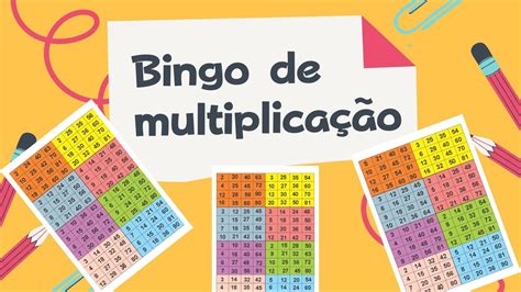 Bingo Da Tabuada Cartelas Para Imprimir