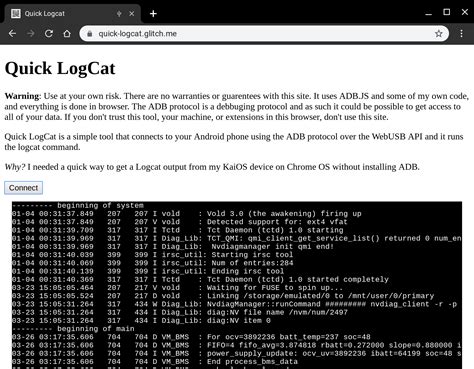 Quick Logcat Debugging Android From The Web