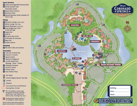 Disney's Coronado Springs Resort Map - wdwinfo.com