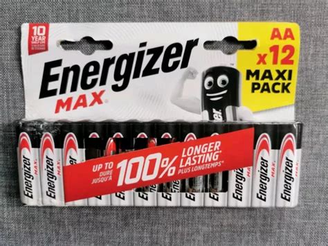 Energizer Aa Max Alkaline Powerseal Batteries 1 X 12 Pack Lr6 2032 Expiry £769 Picclick Uk