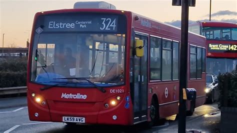 Metroline DE1021 LK59AVG Bus Route 324 ADL Enviro 200 Allison Euro 4