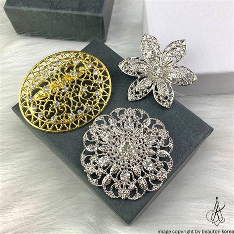 Trandisional Kerongsang Dokoh Kebaya Hijab Brooch Kebaya Muslimah Pin