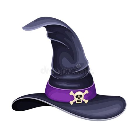 Helloween Purple Witch Hat Stock Illustrations Helloween Purple