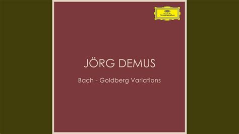 J S Bach Goldberg Variations Bwv Variatio Canone Alla