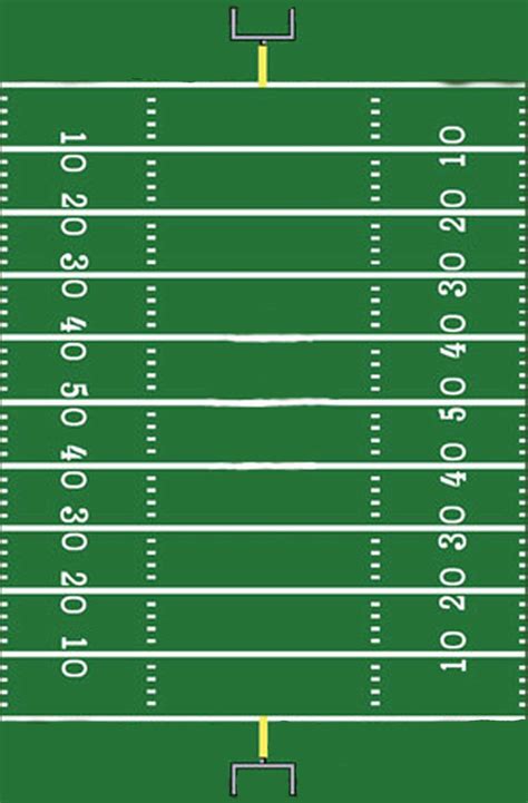 Football Field Template Printable | Rich's Den | Football intended for ...