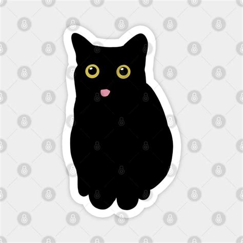 Black Cat Meme Black Cat Magnet Teepublic