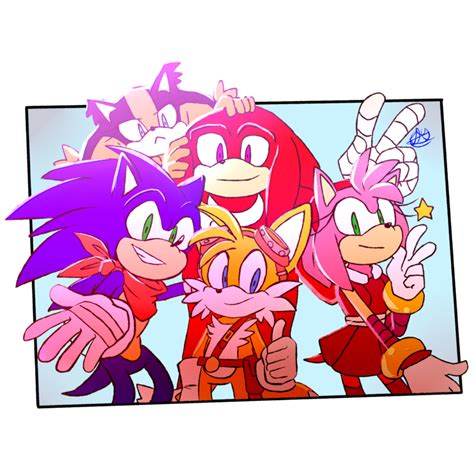 Sonic And The Gang By Thedarkshadow1990 Sonic Boom Amy Sonic 3 Sonic