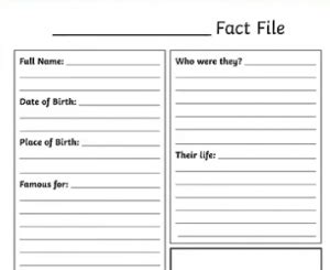 What is a fact file? What are the elements of a fact sheet? - TLS Practice