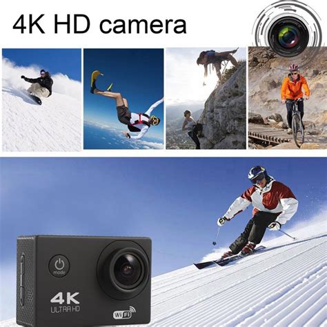 Caméra Sport Étanche Image 4k 170 Degrés 16mp Or