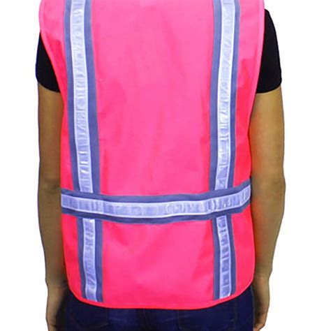 ANSI Construction Fluorescent Pink Safety Vests for Woman SV ...