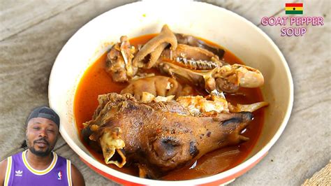 Typical Ghanaian Easy Goat Pepper Soup Goat Meat Light Soup Youtube