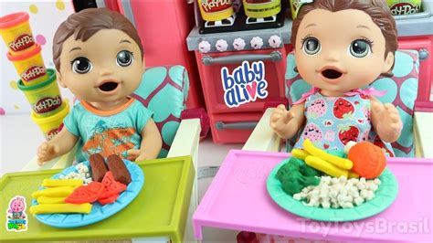 ALMOCINHO PARA BABY ALIVE LILI E OTAVINHO MEU PRIMEIRO FILHO COMIDINHA